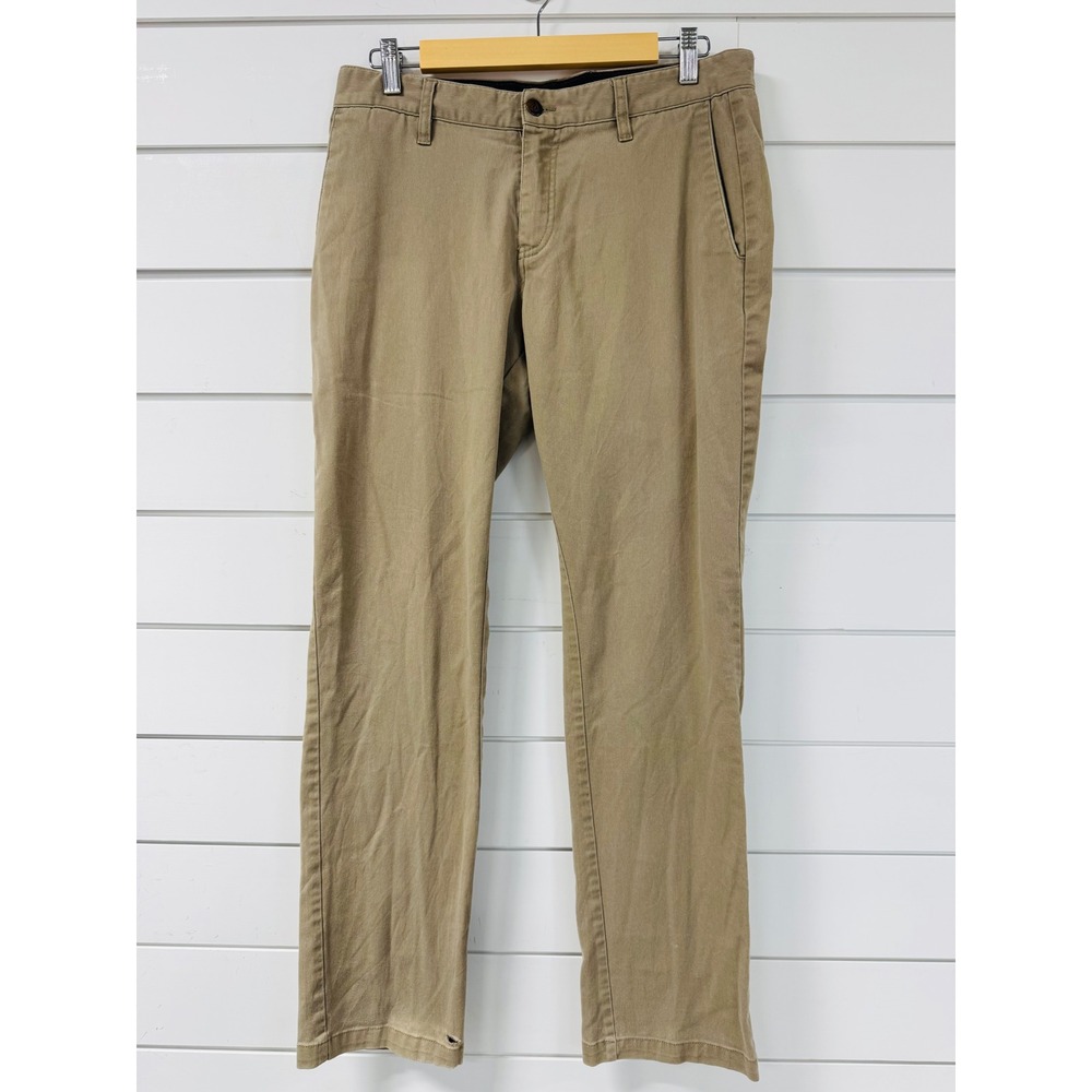 Volcom Frickin Modern Stretch Pants Mens 31 Khaki Tan Chino A11313P0